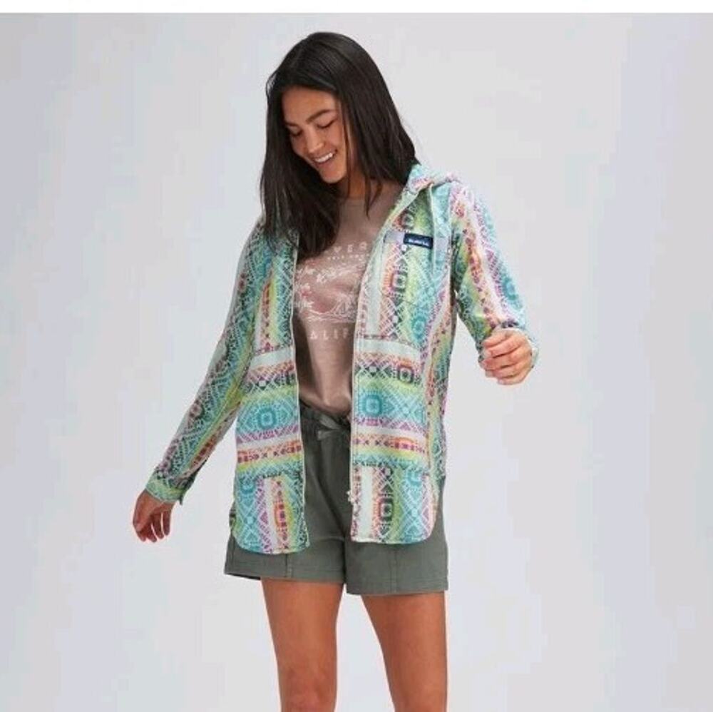 Kavu Saratoga Hoodie Womens Size Medium Full Zip Hooded Sweatshirt Outdoor Wear